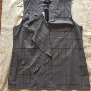 Banana republic sleeveless lightweight wool shirt